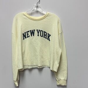 Pink Rose Cream New York Sweatshirt
